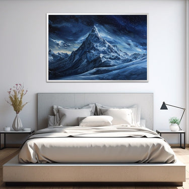 Nighttime Mountain Painting